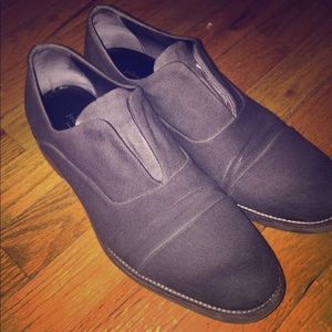 John Varvatos Grey Oxfords